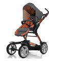 Детская коляска Jetem 4-Tec 2 в 1 (Orange/Black
						
					) — Фото