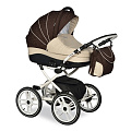 Детская коляска Indigo 17 S Plus 2 в 1, эко-кожа, колеса 14'' (34S
						
					) — Фото