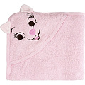 Детское полотенце с капюшоном Twinklbaby Fun Dry Кошки (Розовый с розовыми ушками 1931) — Фото