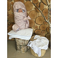 Комплект на выписку GulSara Жемчужина 7 пр., весна-осень (розовый) — Фото