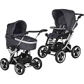 Детская коляска Teutonia Mistral Primus V4 Titanium 2 в 1 WHL3 (Gun Metal
						
					) — Фото