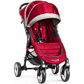 Детская прогулочная коляска Baby Jogger City Mini Single 4Wheel (Crimson/Gray
						
					) — Фото