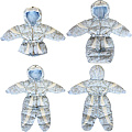 Детский конверт-трансформер  Золотой Гусь Ice (Молочный 12083) — Фото