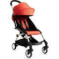 Детская прогулочная коляска Babyzen Yoyo 6+, со сменным текстилем Color Pack, белая рама (Red
						
					) — Фото