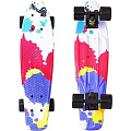 Скейтборд RT Y-Scoo Fishskateboard Print 22" с сумкой арт. 401G, 56,6х15 (splatter) — Фото