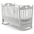 Детская кроватка Baby Italia Molly LUX качалка (Белый) — Фото