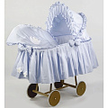 Плетеная колыбель с капюшоном Italbaby Petite Etoile (6HD/61 голубой) — Фото