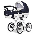 Детская коляска Riko Bruno (Brano) Ecco Prestige 2 в 1, ткань+эко-кожа (11
						
					) — Фото