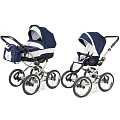 Детская коляска Esspero Classic 2 в 1, шасси Grey (Navy Lux
						
					) — Фото