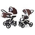 Детская коляска Esspero Newborn Lux 2 в 1, шасси Beige (Chocco
						
					) — Фото