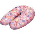 Трикотажная подушка для кормления Ceba Baby Multi (W-741-071-130 Circles Pink) — Фото