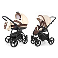 Детская коляска Esspero Newborn Lux 2 в 1, шасси Black (Beige Brown
						
					) — Фото