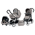 Детская коляска Peg-Perego Book Plus Sportivo 3 в 1, шасси White (Mod.Beige
						
					) — Фото