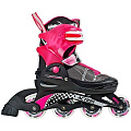 Роликовые коньки RT Коробейники PW-117СВ, пластмассовая рама, 34-37 р. (розовый) — Фото