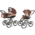 Детская коляска Esspero Classic 2 в 1, шасси Grey (Brown Beige
						
					) — Фото