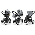 Детская коляска Esspero Newborn Lux Alu 3 в 1, шасси Black (Grey
						
					) — Фото