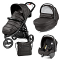 Детская коляска Peg-Perego Book Cross Modular System 3 в 1 (Bloom Black
						
					) — Фото