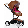 Детская коляска Mima Xari Flair 3G 2 в 1, кожа, шасси Black (Camel
						
					) — Фото