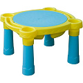 Детский пластиковый игровой столик Marian-Plast 375 (Желтый/Голубой) — Фото