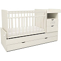 Кровать-трансформер Sweet Baby Valentino, поперечный маятник (bianco белый) — Фото