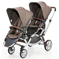 Детская коляска для двойни FD-Design Zoom 2 в 1 (Camel
						
					) — Фото