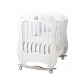 Детская кровать Baby Expert Gioiello (Белый-серебро) — Фото