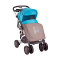 Детская прогулочная коляска Lorelli Apollo с перекидной ручкой (Бежево-синий / Beige&Blue Giraffe 1643
						
					) — Фото