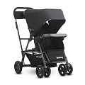 Детская прогулочная коляска для погодок Joovy Caboose Ultralight (Graphite черный
						
					) — Фото