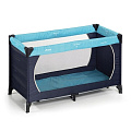 Манеж-кровать Hauck Dream'n Play Plus Хаук Дримн Плей Плюс (Navy/sand/light blue
						
					) — Фото