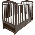 Детская кроватка Sweet Baby Eligio, продольный маятник + ящик (wenge венге) — Фото
