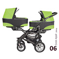 Детская коляска для двойни BabyActive Twinny 2 в 1 (06 Green Apple
						
					) — Фото