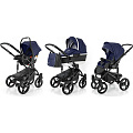 Детская коляска Esspero Magic Alu 3 в 1, шасси Black (Navy
						
					) — Фото