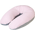Велюровая подушка для кормления Ceba Baby Multi (W-703-000-014 Pink-Grey) — Фото