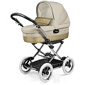Коляска-люлька для новорожденного Peg-Perego Classico Culla Auto, ткань или эко-кожа (Gold
						
					) — Фото