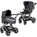 Детская коляска Teutonia Mistral S V4 Titanium Теутония Мистраль С В4 Титаниум 2 в 1 WHL3 (Marble
						
					) — Фото