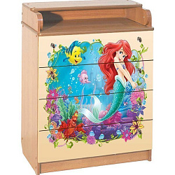 Пеленальный комод Disney КДП Ариэль 60 x 90