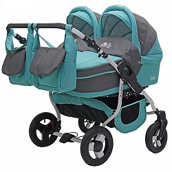 Детская коляска для двойни Teddy (BartPlast) Fenix Duo 2 в 1