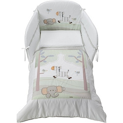 Комплект в кроватку Italbaby Zebry, 5 предметов