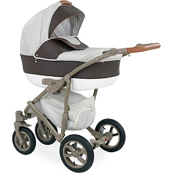 Детская коляска Caretto Caprise F 3 в 1, ткань+эко-кожа