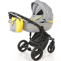 Детская коляска AmaroBaby City Ecco 2 в 1, ткань+эко-кожа
