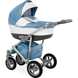 Детская коляска Caretto Caprise 2 в 1, ткань+эко-кожа