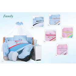 Комплект в кроватку Tuttolina Family, 6 предметов