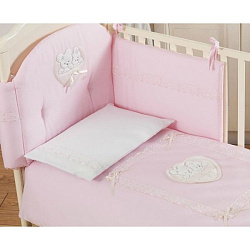 Комплект постельного белья Italbaby Mon Coeur в кроватку, 5 предметов