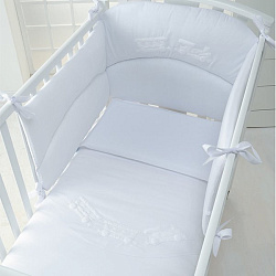 Комплект в кроватку Foppapedretti Vagonlit/Bianco 4 предмета