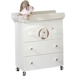 Пеленальный комод с ванночкой Baby Expert Trottolino