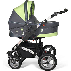Детская коляска Danny Sport 3 в 1 Butterfly из эко-кожи