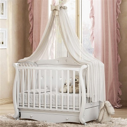Детская кроватка Baby Italia Andrea VIP Pelle (маятник с эко-кожей)
