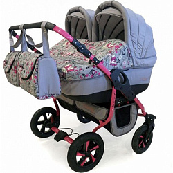 Детская коляска для двойни Polmobil Viva 2 в 1