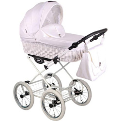 Детская коляска Lonex Classic Retro R-White  3 в 1