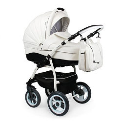 Детская коляска Indigo Camila 18 S 2 в 1, ткань+эко-кожа